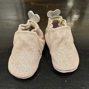 Robeez 0-6 mos Pretty Pearl Soft Soles Gold